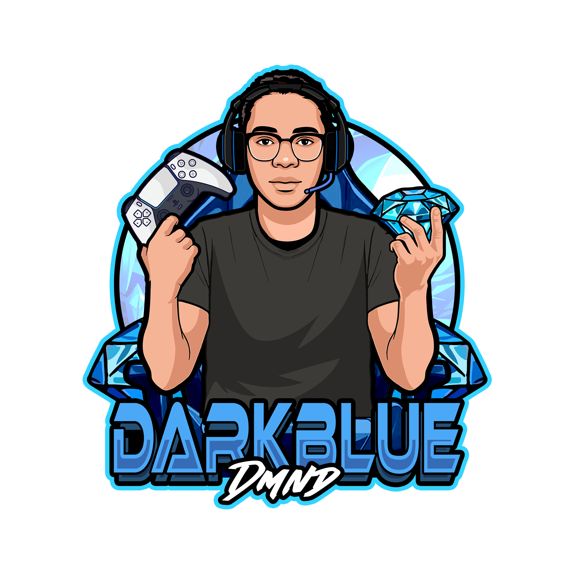 DarkBlueDmnd Logo